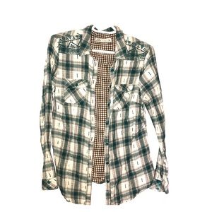 Beautiful embroidered flannel